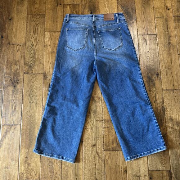 Judy Blue Wide Leg Baggy High Waisted Jeans Braided Sides Stretch Women’s 9/29 - Picture 7 of 8